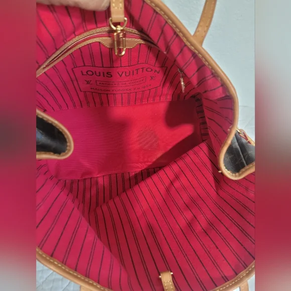 Louis Vuitton Brown Monogram Neverfull Tote with Decorative Patch Accents - Picture 10 of 16